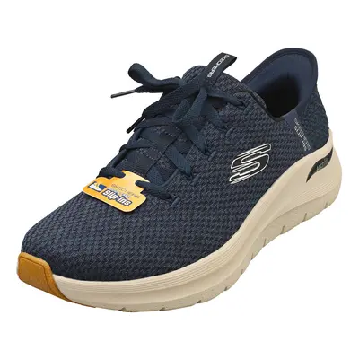 (9) Skechers Slip-ins Arch Fit 2.0 Vegan Mens Casual Trainers in Navy