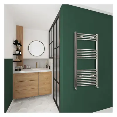 Clearance Sale Curved Bathroom Radiator Chrome 1200x400mm