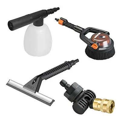 WORX WA4072 Hydroshot Deluxe Cleaning Accessory Kit, Black