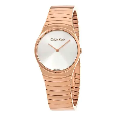 Calvin Klein K8A23646 Quartz Silver Dial Rose Gold-tone Ladies Watch