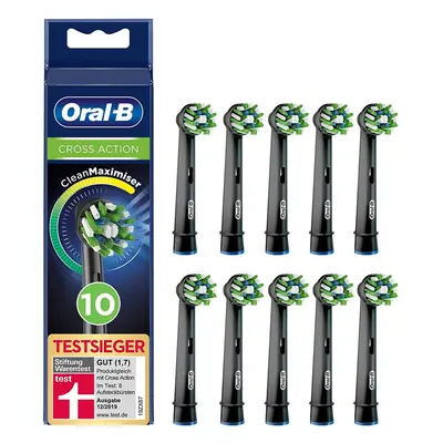 Braun Oral-B CrossAction Black Edition Toothbrush Heads with Cleanmaximiser Bristles for Holisti