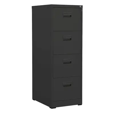 vidaXL Filing Cabinet Anthracite Steel Office Storage Document File Cabinet