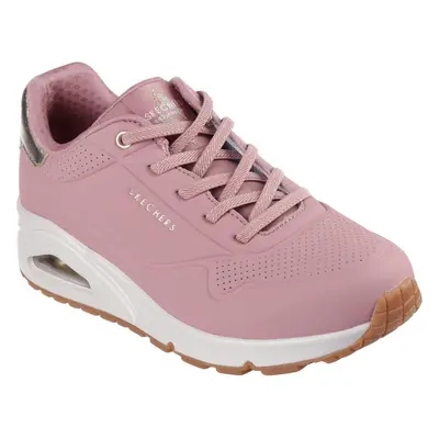 (3 UK, Rose) Skechers Womens/Ladies Uno Shimmer Away Trainers