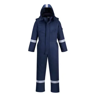 (Navy, 3XL) Portwest FR Anti-Static Winter Coverall