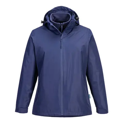 (Navy, XS) Portwest Women's 3-in-1 Jacket