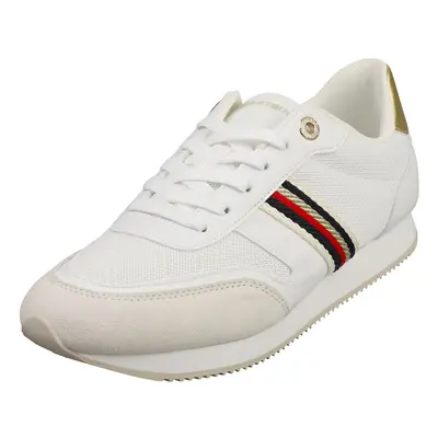 (6.5) Tommy Hilfiger Essential Runner Womens Casual Trainers in White