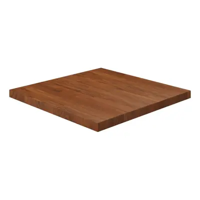 (Dark brown, x x cm (L x W x T)) vidaXL Solid Wood Oak Square Table Top Desktop Multi Colours Br