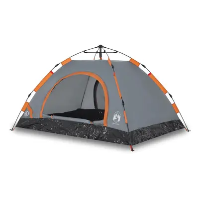 (grey, 4-person) vidaXL Camping Tent 5-Person Lightweight Tent Dome Tent Shelter Quick Release