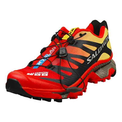 Salomon Xt-4 Og Mens Fashion Trainers in Red Black Yellow - UK