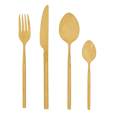 Premier Housewares Modern Retro Pc Gold Finish Cutlery Set