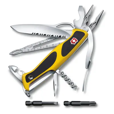 Victorinox Ranger Grip Boatsman Swiss Army Pocket Knife, Large, Multi Tool, Functions, Locking B