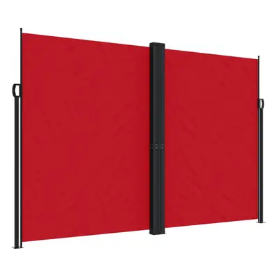 (red, x cm) vidaXL Retractable Side Awning Outdoor Privacy Screen Shade Cream 180x1000 cm