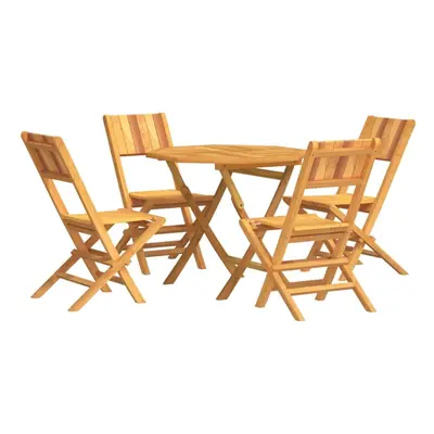 (octagon, without armrest) vidaXL Garden Dining Set Outdoor Table and Chairs Piece Solid Wood Te