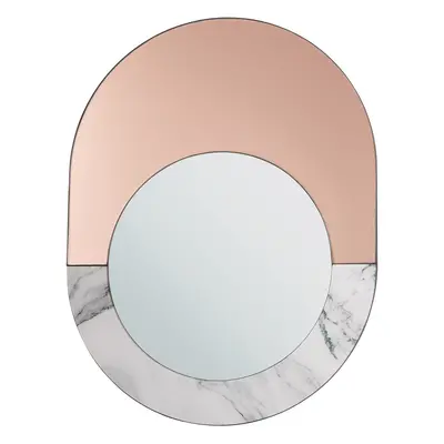 Wall Mirror RETY cm cm Stone Rose Gold