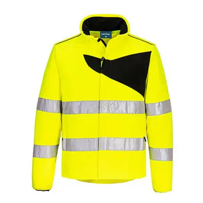 (Yellow/Black, 4XL) Portwest PW2 Hi-Vis Fleece