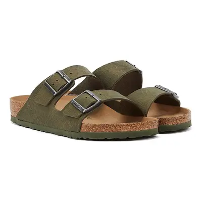 (Green, UK 7.5) Birkenstock Arizona Vegan Desert Dust Thyme Men's Green Sandal