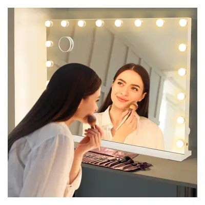 18 LED Light Up Hollywood Mirror Vanity Dimmable Make Up Mirror 80x63