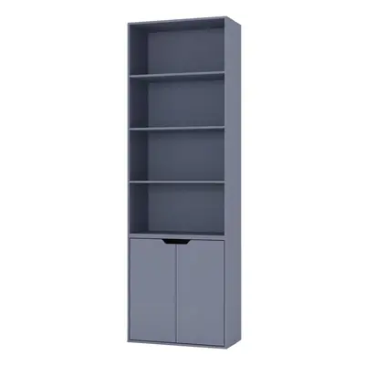 (Grey) Tier With Door | Bookcase Set