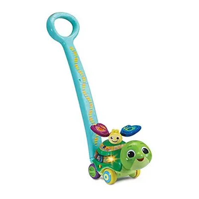 2-in-1 Push & Discover Turtle, Baby Walker with Sounds, Music and Phrases, Baby Musical Toy with