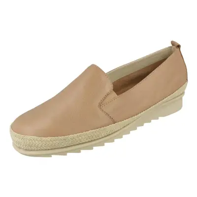 (Beige, UK 7) Ladies Padders Espadrille Detailed Shoes Haze