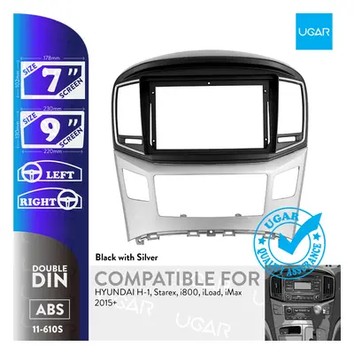 UGAR inch / inch Compatible for HYUNDAI H-1, Starex, i800, iLoad, iMax 2015+ Radio Stereo Dash I