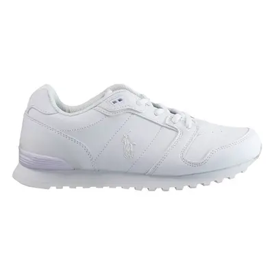 (12k) Ralph Lauren Triple Oryion Lace-Up White Synthetic Kids Trainers RFS11401 (UK )