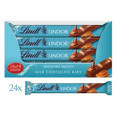 Lindt LINDOR Salted Caramel Chocolate Bar full box