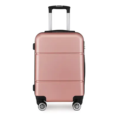 (Nude) Inch Hard Shell ABS Cabin Suitcase Wheels Hand Luggage