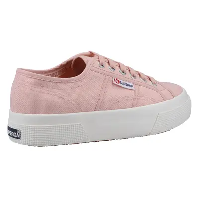 (Pink, 5.5 (Adults')) Superga Platform Cotton Women's Pink Blush Trainers