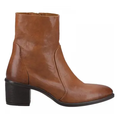 (6 (Adults')) Winona | Tan | Women's Western Style Leather Ankle Boots