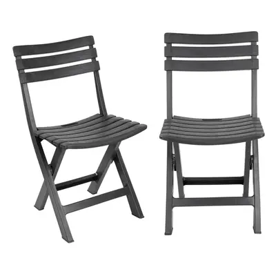 (2Pc Set) Collapsible Outdoor Folding Garden Chair