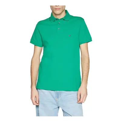 (Persian Green, 2XL) Tommy Hilfiger Mens Polo Shirts Cotton T-Shirt