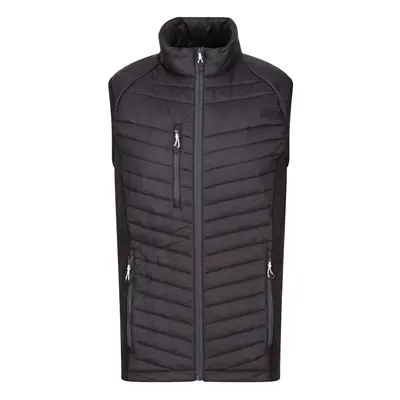 (XXL, Navy/Seal Grey) Regatta Mens Navigate Quilted Hybrid Gilet