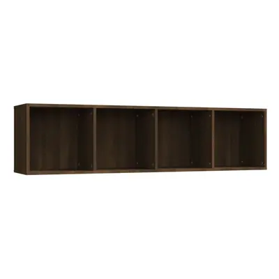 (Brown oak) vidaXL Book Cabinet/TV Cabinet Living Room Wall Shelf Book Stand Wall Rack