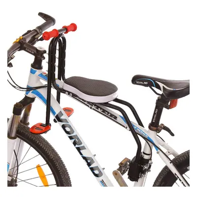 Bike Child Safety Seat Front Mount Adjustable Folding with Handrail