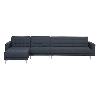 Right Hand Modular Fabric Sofa Dark Grey ABERDEEN