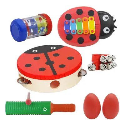 Musical Instruments Sets Hand Drum Egg Maracas Wrist Bell Single Ring Percussion Piano A Section