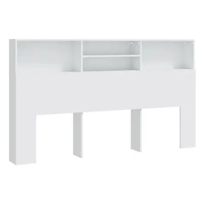 (white) vidaXL Headboard Cabinet Bedroom Home Bookcase Bed Headboard Multi Colours