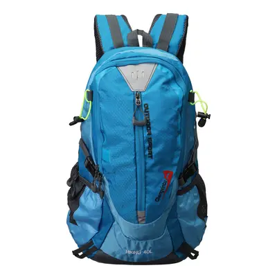 (Lake Blue) Waterproof Travel Backpack for Hiking Climbing Camping Mountaineering Cycling 40L