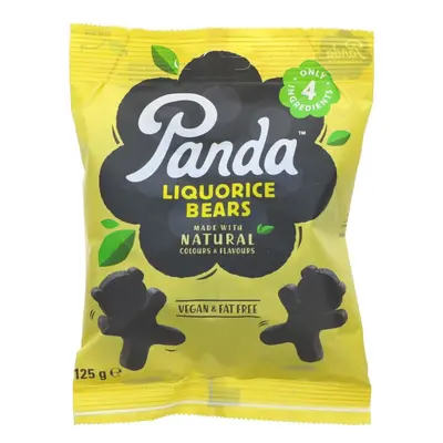 Panda All Natural Liquorice Bears - 125g ( pack of )