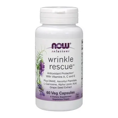 NOW Foods Wrinkle Rescue Antioxidant Protection Vitamin A C & E Veg Capsules