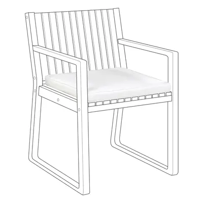 Garden Chair Cushion SASSARI x cm Off-White