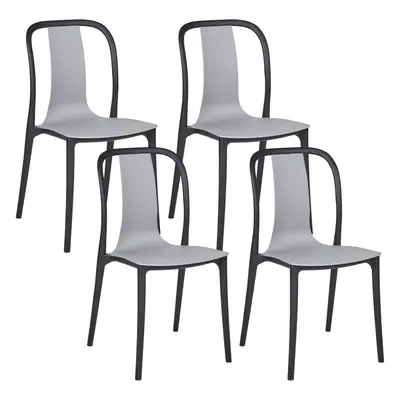 Set of Garden Chairs SPEZIA Grey