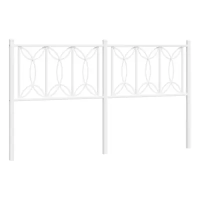 (white, cm) vidaXL Metal Headboard Bedroom Home Decor Bed Header Bed Headboard White cm