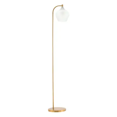 Luxurious Floor Lamp with Frosted Glass Lampshade