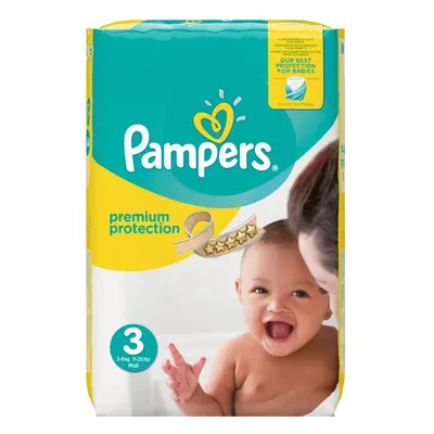 Pampers Premium Protection Nappies Monthly Saving Pack - Size 3, Pack of