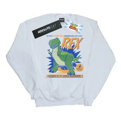 (4XL, White) Disney Mens Toy Story Rex Terrifying Dinosaur Sweatshirt