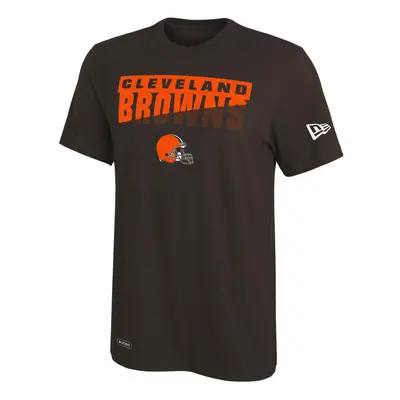 New Era NFL Men's Scoreboard Dri-Tek Short Sleeve Tee, Cleveland Browns Medium