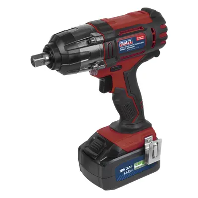 Cordless Impact Wrench - 1/2 Inch Sq Drive - 18V 3Ah Lithium-ion Battery