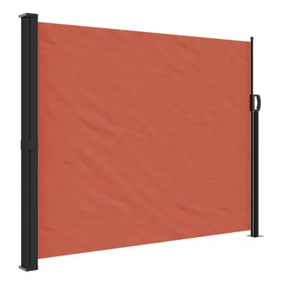 (terracotta, x cm) vidaXL Retractable Side Awning Outdoor Privacy Screen Balcony Sunshade Shelte